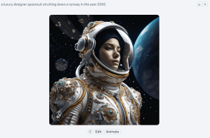 Meta AI Imagine Feature spacesuit