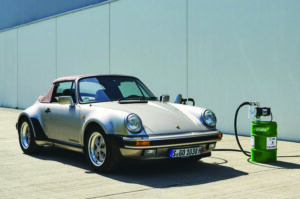 classic porsche refueling using e fuel 0