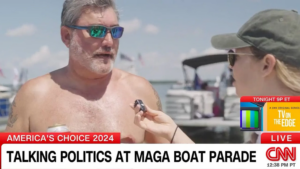 cnn maga boat parader 092224