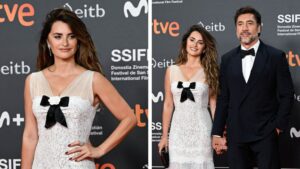 penelope cruz chanel dress javier bardem