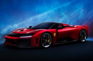 ferrari f80 front three quarter wide