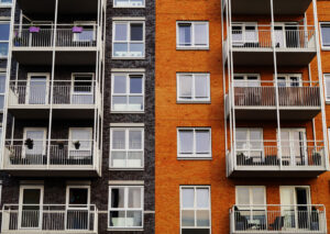 apartment front facing