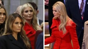 ivanka trump red coat dress prayer service