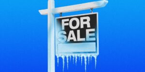 Real estate frozen sign