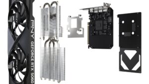 PNY RTX 5060 Ti 16GB STD Dual Fan exploded 1152x648