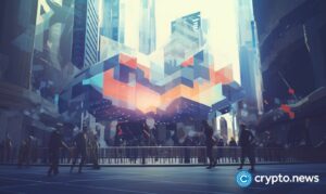 crypto news finance stock exchange blurry blackground bright colors low poly style v5.2